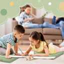 Fumete 8 Pcs Square Floor Pillows for Kids and Adult 16''x16'' Flexible Seating Floor Cushion for Classroom Multicolor Meditation Cushions for Home Daycare Preschool Yoga Meditation (Green)