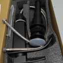 Matte Black Bathroom Faucets, Waterfall Bathroom Sink Faucet Modern Single Handle Bathroom Faucte 1 or 3 Hole, RV Mixer Tap Vanity Faucet - Includes Pop-up Drain Supply Hoses Deck Plate