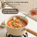 9 Pcs Cooking Utensils Set, Stainless Steel Kitchen Utensils, Heat Resistant Metal Kitchen Tools Include Solid & Slotted Turner Wok Spatula, Serving Spoon, Ladle, Pasta Server, Meat Fork, Tongs Silver