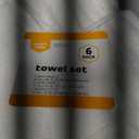 SMARTWAY Pack of 6 Towel Set White