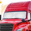 Vepagoo Semi-Truck Sun Shade for Windshield and Side Window, Sun Protector Blocking UV Rays, Best for Semi, Commercial & Big Rig Trucks, RV (163 x 36 in) (Silver)