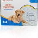 Petphabet Puppy Dog Training Potty Pads - 84 Count Box - 23" x 24" Large - Ultra-Absorbent Pet Pee Pads for Puppy Housebreaking (84 Pack)