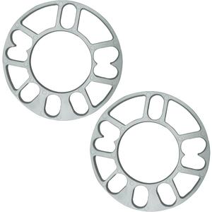 KITUREK 2PCS 8mm Universal Wheel Spacer, Wheel Spacer for 4 Lug and 5 Lug, PCD 100mm to 120mm, Fit for 4X100, 4X114.3, 5x105, 5x108, 5X112, 5x115, 5X114.3, 5x120 Bolt Pattern (8mm)