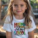 hrcfbk Kids Toddler Little Boys Girls Last Day of School T-Shirt End of School Year Summer Holiday Shirt (White)