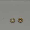 uxcell Sink Trim Overflow Cover, 2Pcs Sink Overflow Rings Bathroom Kitchen Basin Drain Cover Hole Insert in Round Caps, Gold