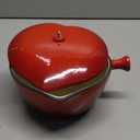 Mabeeze Heart-Shaped Enameled Cast Iron Saucepan with Lid  1-Quart Red Small Sauce Pot for All Cooktops  Durable, Nonstick Cookware for Milk, Soup, Pasta Sauce  Ideal Gift