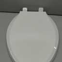 KOHLER 4636-RL-0 Cachet ReadyLatch Elongated Slow Close Toilet Seat, Soft Close Toilet Seat Quiet Lid, Contoured Grip-Tight Bumpers Installation Hardware, Apartment Essentials, White