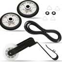 WED4616FW0 WED4800XQ1 Dryer Roller Belt Kit, Fit for Whirl-pool WED4800BQ1 WED4800XQ0 WED4750XQ0 WED4700YQ0 WED4800XQ2 WED4750XQ1 WED5000DW1-349241T Drum Roller Kit, 341241 Belt, 691366 Idler Pulley