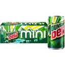 Mountain Dew Soda, Mini Cans, 7.5 Fl Oz (Pack of 10)