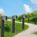 Dynaming Solar Pathway Lights Outdoor, 6 Pack Solar Garden Lights, Landscape Path Lighting, Waterproof & Auto On/Off for Patio Yard Lawn Walkway Driveway Decor