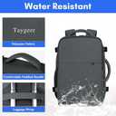 Taygeer Personal Item Backpack for Women, 35L Travel Backpack with Laptop Compartment & Water Bottle Pocket, Lightweight Work Back pack for Weekend Business Gym Hiking, Dark Grey