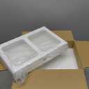 Yashong Desk Organizer Set, White & Clear Stackable Dustproof Storage Boxes for Desktop, Office, DIY Craft & Vertical Space Saving, Perfect for Makeup, Stationery, Jewelry Organization (10 drawer)