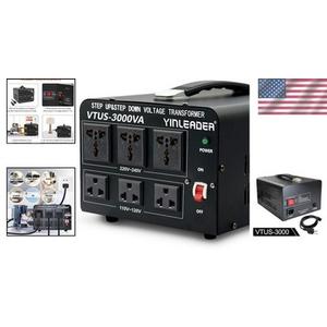 Dual Voltage Converter with Circuit Breaker Protection | 110V/220V 3000W