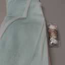 Yancorp Sheer Curtain 2 Panels Semi Bedroom Curtains 96 inches Length Linen Ombre Curtains Rod Pocket Drapes Girls Living Room Mermaid Bedroom Nursery Kids Window Decor(Green Pink Purple, 52"x96")