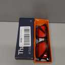 TIJN Sleep Glasses with Blue Green Light Blocking, Red Light Lens for Computer Gaming, Screen Fatigue & UV Protection