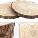 20Pcs Large Unfinished Wood Slices for Centerpieces,5.1-5.5 Inches Wood Centerpieces for Tables,DIY Round Wooden Discs with Tree Bark for Holiday Ornaments,Rustic Wedding (5.1-5.5in)