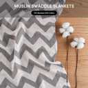 Bunnikins & Clover Muslin Swaddle Blankets for Boys and Girls, Baby Receiving Blankets Unisex, Newborn Essentials for Registry & Gift, 47x47 Inches Swaddles for Newborns, Set of 4