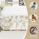 MEETSKY Couch Cover for Dogs Sofa Covers Washable, Simple Modern Geometric Jacquard Sofa Slipcover for 3 Cushion Couch Covers for Dogs, Use Thick Soft Fabric Couch Protector, 91" x 118", Khaki