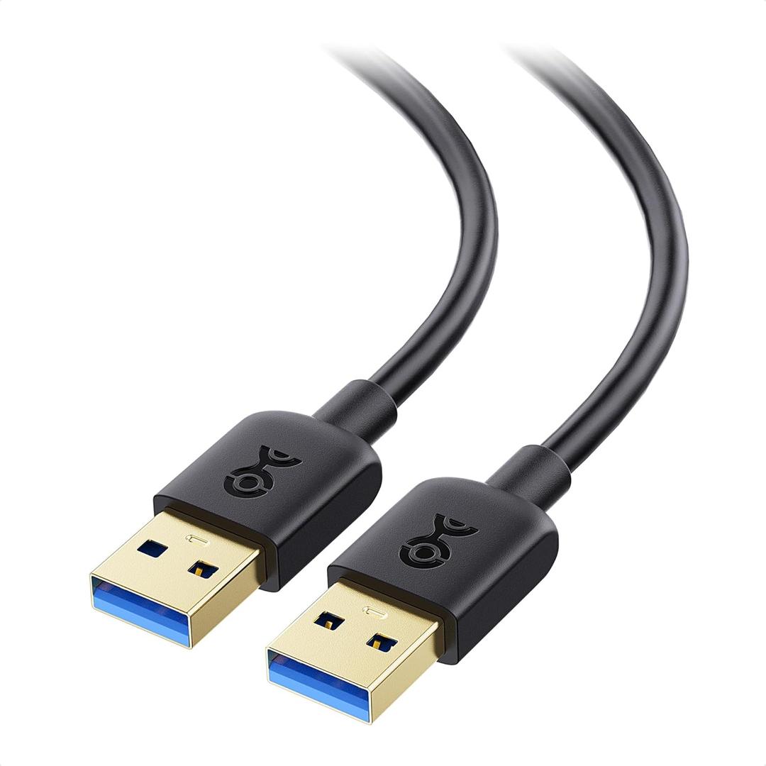 Cable Matters 5Gbps USB 3.0 Cable - 6ft, Male to Male USBA to USBA Cable, USB Cord, Black