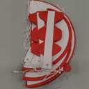 12pcs 6'' 8'' Red Honeycomb Balls Tissue Paper Fans Party Honeycomb Ball Fans Wall Decor Tissue Pom Poms Flower Balls Hanging Paper Fans for Party Baby Shower Birthday Wedding Nursery Decor(red kit)