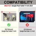 Pixel Tablet Keyboard Case 11 Inch 2023/2024, Rechargeable Detachable Bluetooth Keyboard, Smart Folio Cover with Stylus Pen Holder, Google Pixel Tablet Case with Stand Support Charging Speaker Dock