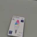 Lightinginside E12 Smart Light Bulbs 60W Equiv., Work with Alexa/Google Home/Smart Life, 500LM 6W RGBCW Candle Candelabra LED Light Bulbs, No Hub Required, 2.4G WiFi Bluetooth Bulb, ETL Listed, 2PCS