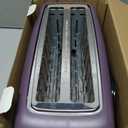 bella 4 Slice Slim Toaster, Fits-anywhere Kitchenware, 6 Setting Shade Control with Reheat & Cancel Buttons, Fits Sourdough, 10 Long Slot, Anti Jam & Auto Shutoff, 900 Watt, Plum