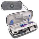 Hard Stethoscope Case, Large Stethoscope Carrying Case with ID Slot, Compatible with 3M Littmann/ADC/Omron/MDF Stethoscope Includes Mesh Pocket for Nurse Accessories (Volcanic Grey)