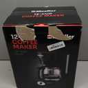 Mueller 12-Cup Drip Coffee Maker - Borosilicate Carafe, Auto-Off, Reusable Filter, Anti-Drip, Keep-Warm Function, Clear Water Level Window Coffee Machine, Kitchen Essentials & Accessories (Black)