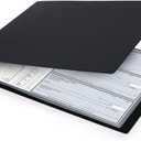 3 Rings Business Check Binder for 3 on a Page Checks, Fit 3 & 9 Holes Check (9" x11 1/4")