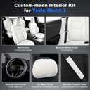 AOMSAZTO Custom Fit Seat Cover for Tesla Model 3 2024-2025(Not Performance)