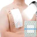 10"x12" Waterproof Shower Cover Incision Bandages for Large Wound with No Glue On The Center Adhesive Transparent Shower Protector Post Surgical Water Barrier Guard Pack of 14