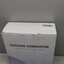 Cooling Comforter, Summer Blanket for Hot Sleepers- All Season Bedding Bedding to Keep Cool for Night Sweats, Breathable Lightweight Soft & Silk Smooth, 90x90 Inches, Queen Size (Light Green)