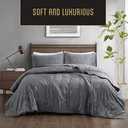 Modavari Quilt Sham King Grey
