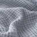 EMME Muslin Baby Blankets 100% Cotton 4-Layer Swaddle 40"x50" Lightweight Soft Breathable for Toddler, Infant, Newborn All Season Gauze Blanket, Dusty Blue
