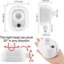 BIGMONAT Battery Operated Spotlight with Remote Control and Timer Setting, Wireless Accent Light for Picture Painting Artwork Dart Board Poster Keyhole, Brightness Dimmable