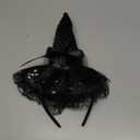 BinaryABC Halloween Witch Hat Headband for Halloween Costume Dress up Party Supplies,10.6 * 9inch(Black)