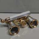 Opera Binocular Telescope Theater Portable 3X25 Girls Children Central Focus Lens Loupe BAK7 Prism 105m Field of View Red, Black, White (White)