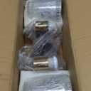 URSOLA Bathroom Light Fixtures, 4 Lights Bathroom Lighting Fixtures Over Mirror, 28.34 inch Black and Gold Design with Bevelled Edge and Clear Glass Shade Wall Lamp