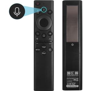 BN59-01385A Solar Voice Remote Replacement for Samsung Frame TV Remote with Bluetooth Rechargeable Solar Cell, Compatible with Samsung TVs 2021-2023 Frame Serif Crystal UHD Neo QLED OLED TVs, Black