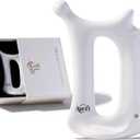 Ceramic 6in1 Gua Sha Tool for Face & Body, Jawline Sculpting, Double Chin Reduction, Lymphatic Drainage, Trigger Point Manual Massage Tool, Self-Care Gift Box for Women, White