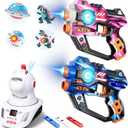 Electronic Tag Guns Set for Kids & Adults (3+) - 2 Player Electronic Shooting Game with Digital LED Score Display, for Boys & Girls