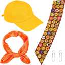 Scout Costume Set, Wilderness Explorer Costume Scout Accessories with Hat Sash Scarf for Adults Men Women (3PCS)