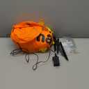 6FT Thanksgiving Inflatables Outdoor Decoration Inflatable Scarecrow Sitting Pumpkin, Built in LED Lights Blow Up Yard Decorations for Fall Holiday Party Garden Lawn Dcor