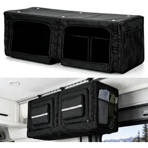 36" RV Overhead Soft-Sided Storage Cabinet, Van Organizer Storage Cabinet