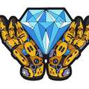 Diamond Hands HODL Crypto PVC Patch