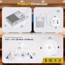 Recessed Lighting 4 Inch 4Packs, 6000K Anti-Glare LED Can Lights, 9W 750LM High Brightness Dimmable Recessed Lights, Easy-to-Install Wafer Light with Junction Box, ETL & FCC & IC