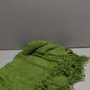 BATTILO HOME Moss Green Throw Blanket for Couch, Spring Decorative Green Blankets for Sofa, Spring Throw Blanket, 50"x60", Green 
