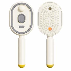 Electric Steam Brush for Hair, Electric Spray Air Cushion Comb for Women, Rechargeable Water Spray Hair Brush, Detangling & Anti-Static Hair Brush, Reduce Frizz, Smooth & Nourish