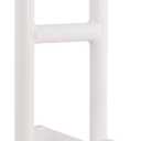 Vaunn Medical Adjustable Bathtub Safety Rail Shower Grab Bar Handle, Stainless Steel, White